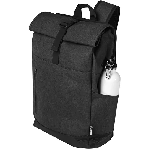 Sac à dos Hoss recyclé GRS avec rabat enroulable pour ordinateur portable de 15,6' 12L, Image 5