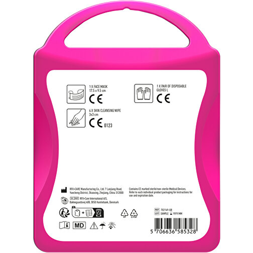 MyKit Schutzset , magenta, NonWoben aus Polypropylen, PVC, 10,00cm x 13,50cm x 3,00cm (Länge x Höhe x Breite), Bild 3