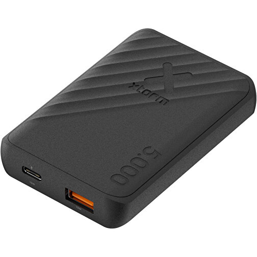 Xtorm Go2 12 W 5000 MAh Schnelllade-Powerbank , schwarz, Recycelter ABS Kunststoff, 9,35cm x 1,55cm x 6,30cm (Länge x Höhe x Breite), Bild 7