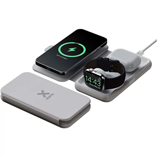 Caricabatterie da viaggio wireless 3 in 1 pieghevole da 15 W Xtorm XWF31, Immagine 1