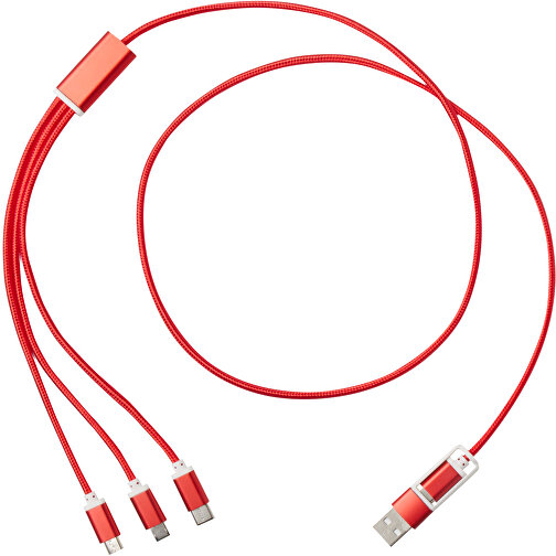 Versátil cable de carga 5 en 1 fabricado en aluminio reciclado, Imagen 3