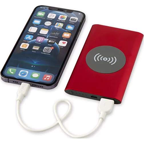 Power bank wireless da 4000 mAh Type C in alluminio riciclato Juice, Immagine 7