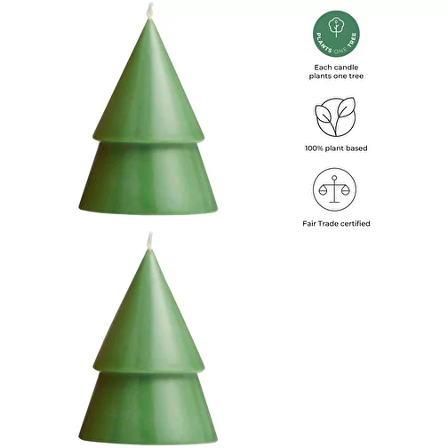 Set di due Candele a forma di albero di Natale - formato medio Originalhome, Immagine 2