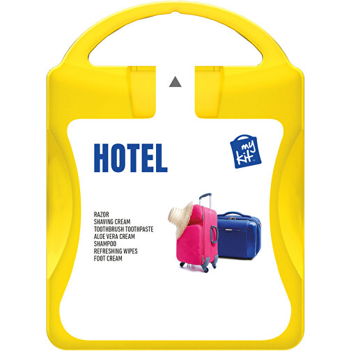 MyKit Hotel , gelb, PP Kunststoff, 10,00cm x 13,40cm x 3,00cm (Länge x Höhe x Breite), Bild 2