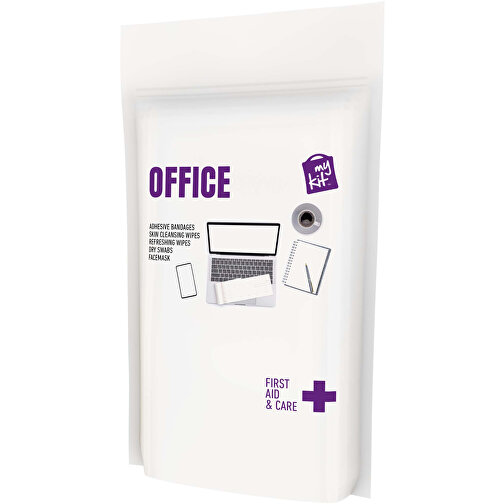 MyKit Erste-Hilfe Fürs Büro In Papiertasche , weiss, Recyceltes Kraftpapier, 12,00cm x 20,90cm x 2,80cm (Länge x Höhe x Breite), Bild 1