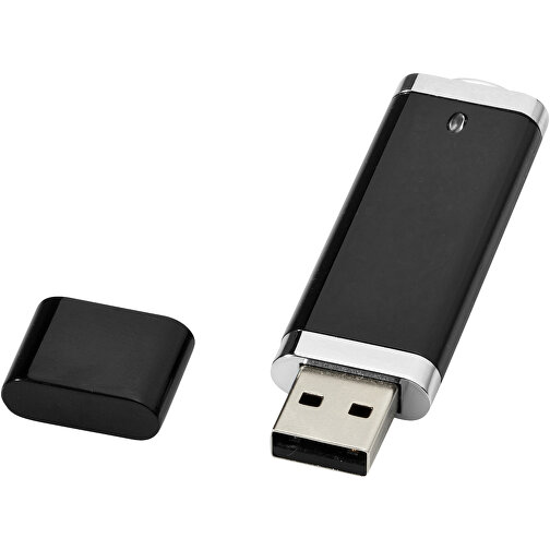 Flat USB-Stick , schwarz MB , 65 GB , Kunststoff MB , 7,40cm x 2,10cm x 0,70cm (Länge x Höhe x Breite), Bild 1