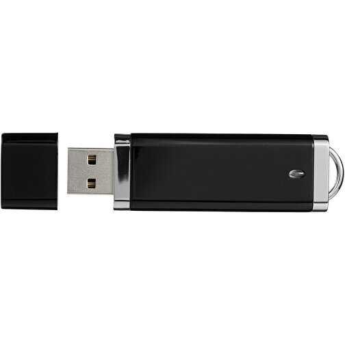 Flat USB-Stick , schwarz MB , 65 GB , Kunststoff MB , 7,40cm x 2,10cm x 0,70cm (Länge x Höhe x Breite), Bild 2