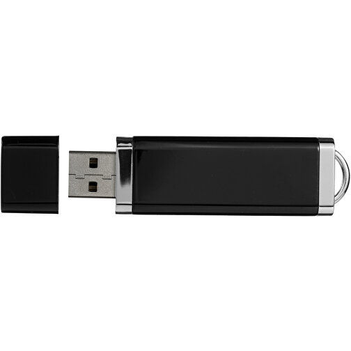 Flat USB-Stick , schwarz MB , 65 GB , Kunststoff MB , 7,40cm x 2,10cm x 0,70cm (Länge x Höhe x Breite), Bild 3