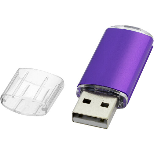 Silicon Valley USB-Stick , lila MB , 65 GB , Kunststoff, Aluminium MB , 5,30cm x 1,70cm x 0,80cm (Länge x Höhe x Breite), Bild 1