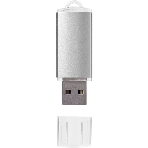 Silicon Valley USB-Stick , silber MB , 65 GB , Kunststoff, Aluminium MB , 5,30cm x 1,70cm x 0,80cm (Länge x Höhe x Breite), Bild 3