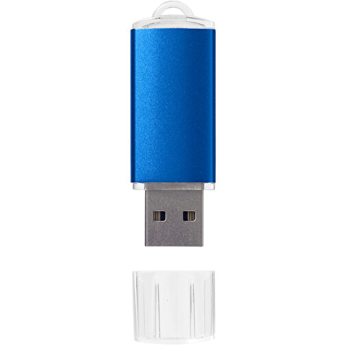 Silicon Valley USB-Stick , blau MB , 65 GB , Kunststoff, Aluminium MB , 5,30cm x 1,70cm x 0,80cm (Länge x Höhe x Breite), Bild 2