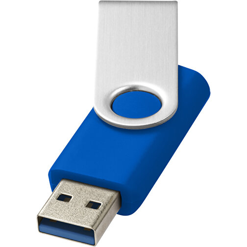 Rotate-basic USB-Stick 3.0 , mittelblau MB , 128 GB , Kunststoff, Aluminium MB , 5,80cm x 1,90cm x 1,00cm (Länge x Höhe x Breite), Bild 1