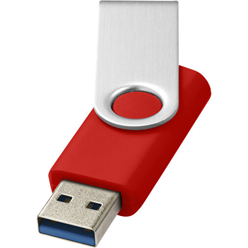 Rotate-basic USB-Stick 3.0 , hellrot MB , 32 GB , Kunststoff, Aluminium MB , 5,80cm x 1,90cm x 1,00cm (Länge x Höhe x Breite), Bild 1