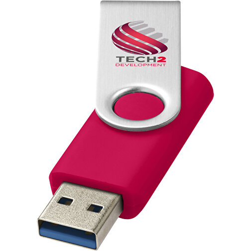 Rotate-basic USB-Stick 3.0 , magenta MB , 16 GB , Kunststoff, Aluminium MB , 5,80cm x 1,90cm x 1,00cm (Länge x Höhe x Breite), Bild 2