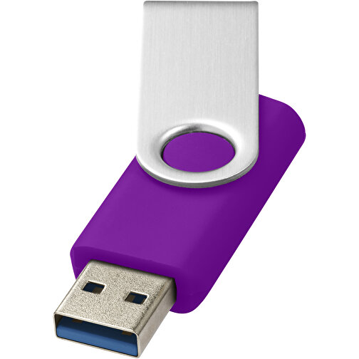 Rotate-basic USB-Stick 3.0 , lila MB , 128 GB , Kunststoff, Aluminium MB , 5,80cm x 1,90cm x 1,00cm (Länge x Höhe x Breite), Bild 1