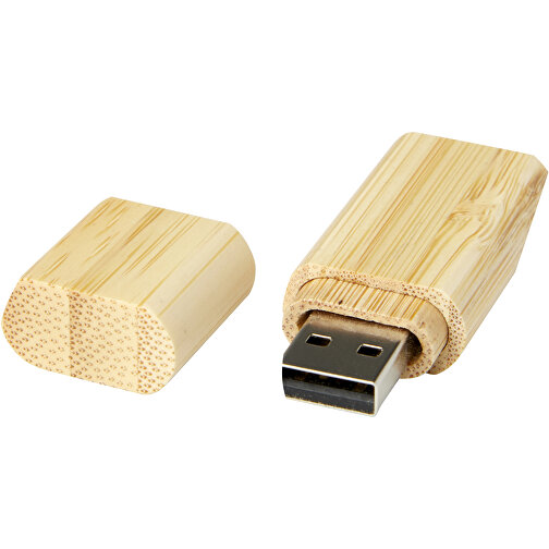 Chiavetta USB 2.0 in bambù con portachiavi, Immagine 1