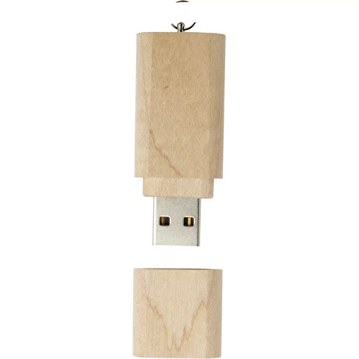 Portachiavi USB 2.0 in legno, Immagine 3