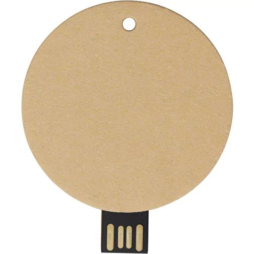 Okrągły pendrive wyposażony w interfejs USB 2.0 z papieru z recyklingu, Obraz 3