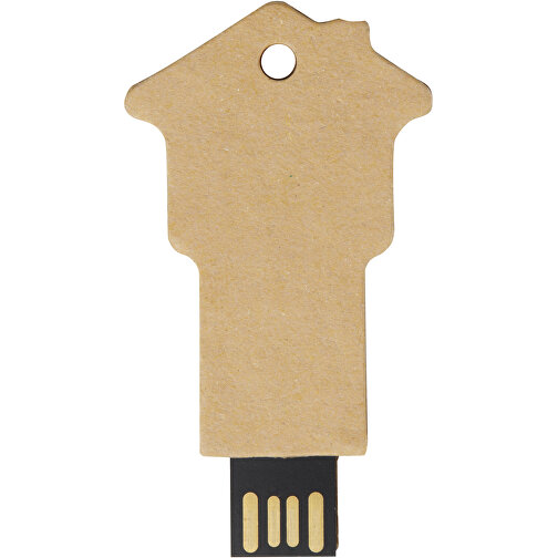 House USB stick 2.0 lavet af genbrugspapir, Billede 3