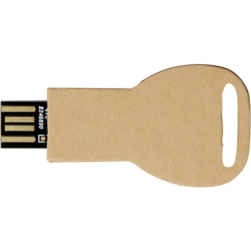 Pendrive wyposażony w interfejs USB 2.0 w kształcie klucza z papieru z recyklingu, Obraz 6