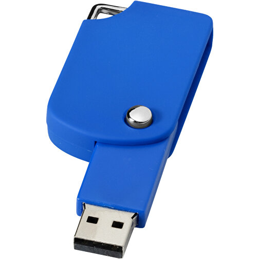 Swivel Square USB-Stick , blau MB , 65 GB , Kunststoff MB , 5,00cm x 3,10cm x 1,00cm (Länge x Höhe x Breite), Bild 1