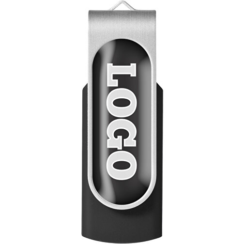 Rotate Doming USB-Stick , schwarz MB , 65 GB , Kunststoff, Aluminium MB , 5,80cm x 1,90cm x 1,00cm (Länge x Höhe x Breite), Bild 4