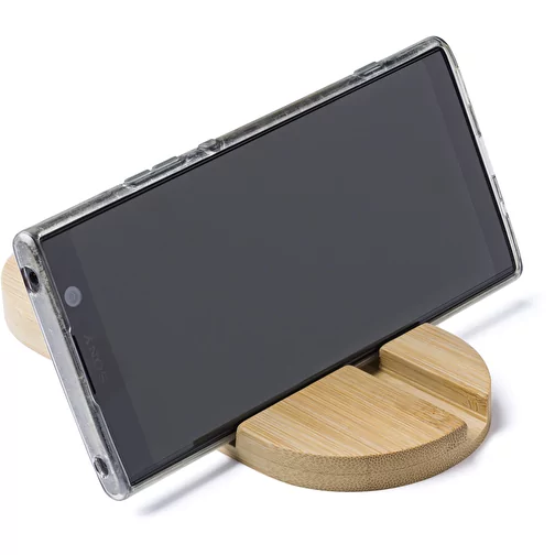 Porte-téléphone et tablette en bambou Eamon, Image 1