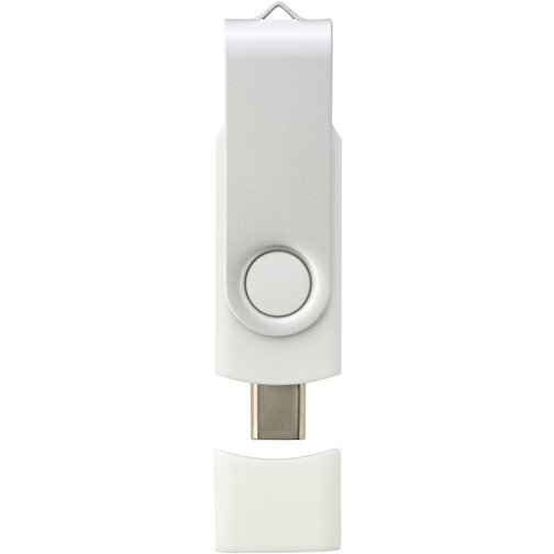 OTG Rotate USB Typ-C Stick , weiss MB , 4 GB , Kunststoff, Aluminium MB , 7,00cm x 1,60cm x 1,00cm (Länge x Höhe x Breite), Bild 6