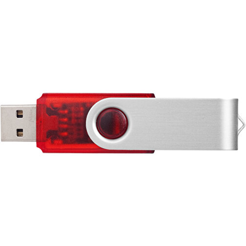 Rotate USB-Stick 3.0 Transparent , rot MB , 16 GB , Kunststoff, Aluminium MB , 5,80cm x 1,90cm x 1,00cm (Länge x Höhe x Breite), Bild 3