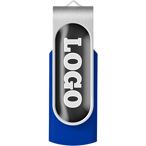 Rotate USB-Stick 3.0 Mit Doming , royalblau MB , 128 GB , Kunststoff, Aluminium MB , 5,80cm x 1,90cm x 1,00cm (Länge x Höhe x Breite), Bild 4