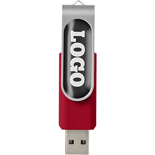 Rotate USB-Stick 3.0 Mit Doming , rot MB , 128 GB , Kunststoff, Aluminium MB , 5,80cm x 1,90cm x 1,00cm (Länge x Höhe x Breite), Bild 2