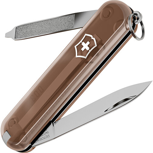 ESCORT - Victorinox Schweizer Messer , Victorinox, Chocolate Fudge, hochlegierter, rostfreier Stahl, 5,80cm x 0,80cm x 1,80cm (Länge x Höhe x Breite), Bild 1