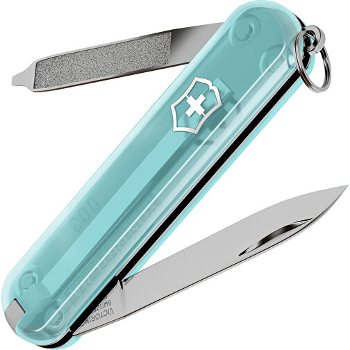 ESCORT - Victorinox Schweizer Messer , Victorinox, Tropical Surf, hochlegierter, rostfreier Stahl, 5,80cm x 0,80cm x 1,80cm (Länge x Höhe x Breite), Bild 1