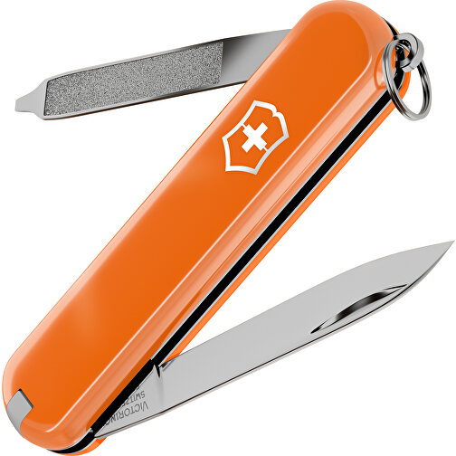 ESCORT - Victorinox Schweizer Messer , Victorinox, Mango Tango, hochlegierter, rostfreier Stahl, 5,80cm x 0,80cm x 1,80cm (Länge x Höhe x Breite), Bild 1