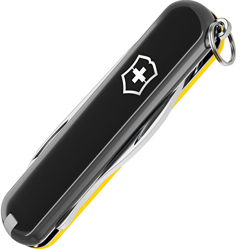 RALLY - Victorinox Schweizer Messer , Victorinox, Dark Illusion / Sunny Side, hochlegierter, rostfreier Stahl, 5,80cm x 0,90cm x 2,00cm (Länge x Höhe x Breite), Bild 3