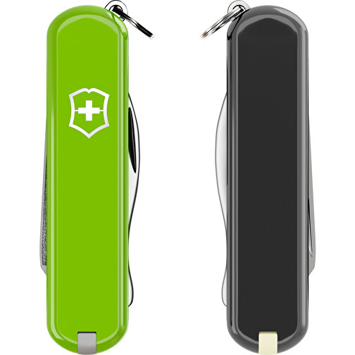 RALLY - Victorinox Schweizer Messer , Victorinox, Smashed Avocado / Dark Illusion, hochlegierter, rostfreier Stahl, 5,80cm x 0,90cm x 2,00cm (Länge x Höhe x Breite), Bild 5