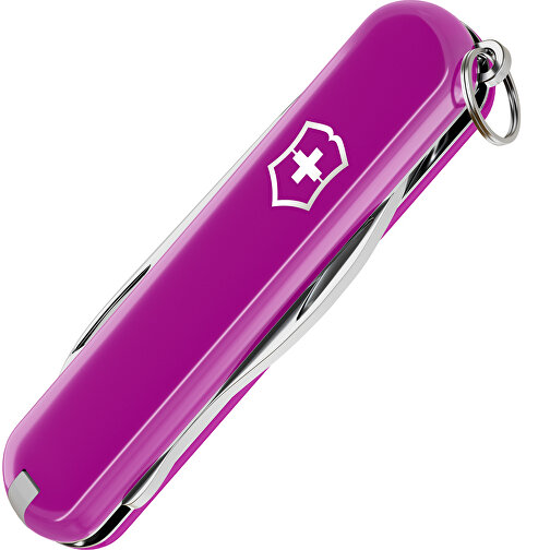 RALLY - Victorinox Schweizer Messer , Victorinox, Tasty Grape, hochlegierter, rostfreier Stahl, 5,80cm x 0,90cm x 2,00cm (Länge x Höhe x Breite), Bild 3