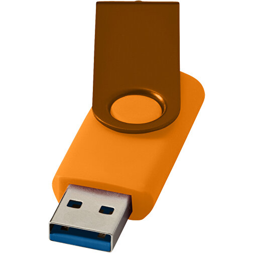 Rotate USB-Stick 3.0 Aus Metall , orange MB , 65 GB , Kunststoff, Aluminium MB , 5,80cm x 1,90cm x 1,00cm (Länge x Höhe x Breite), Bild 1