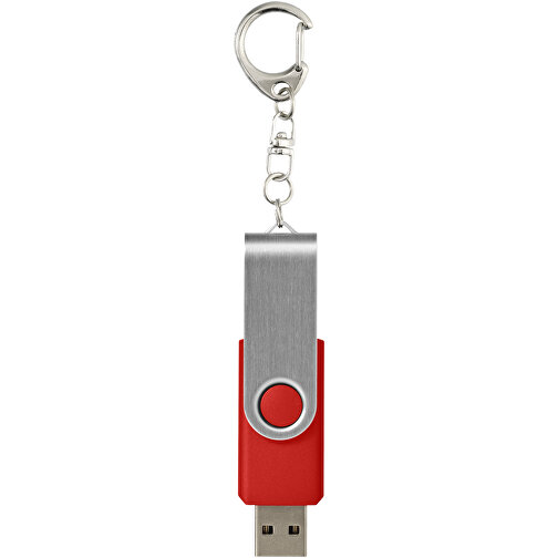 Rotate USB-Stick 3.0 Mit Schlüsselanhänger , hellrot MB , 65 GB , Kunststoff, Aluminium MB , 5,80cm x 1,90cm x 1,00cm (Länge x Höhe x Breite), Bild 3