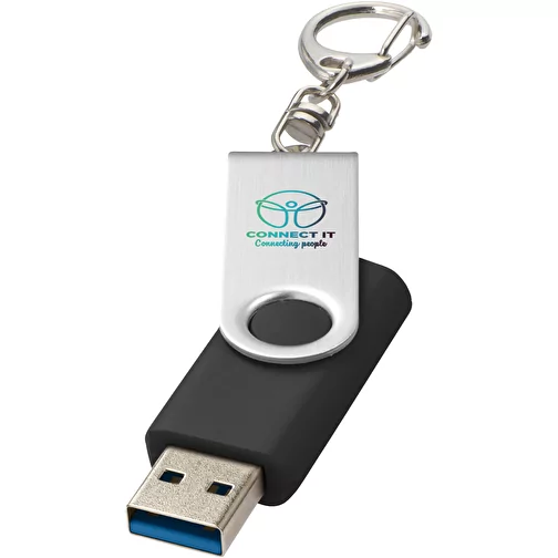 Rotate pendrive wyposażony w interfejs USB 3.0 z łańcuchem do kluczy, Obraz 2