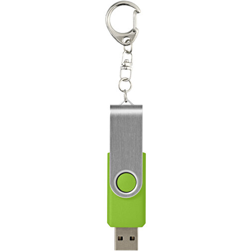 Rotate USB-Stick 3.0 Mit Schlüsselanhänger , limone MB , 128 GB , Kunststoff, Aluminium MB , 5,80cm x 1,90cm x 1,00cm (Länge x Höhe x Breite), Bild 3