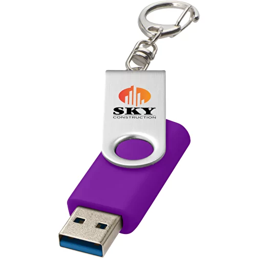 Rotate pendrive wyposażony w interfejs USB 3.0 z łańcuchem do kluczy, Obraz 2