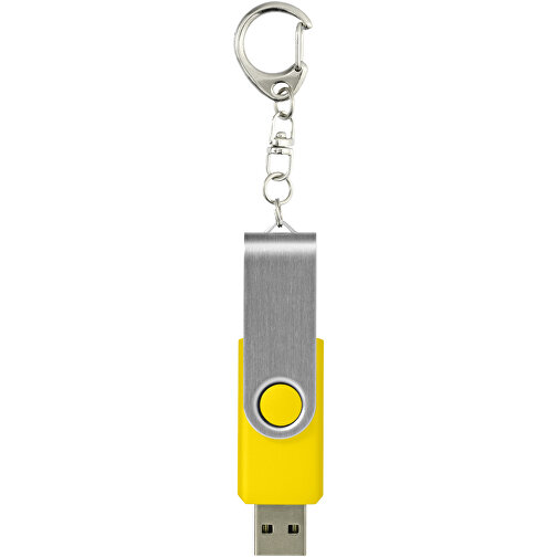 Rotate USB-Stick 3.0 Mit Schlüsselanhänger , gelb MB , 65 GB , Kunststoff, Aluminium MB , 5,80cm x 1,90cm x 1,00cm (Länge x Höhe x Breite), Bild 3