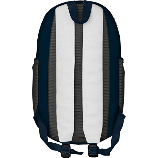 Rucksack Milan , weiss / heidelbeerblau, Sublimation-fabric 300g, 15,00cm x 40,00cm x 30,00cm (Länge x Höhe x Breite), Bild 2