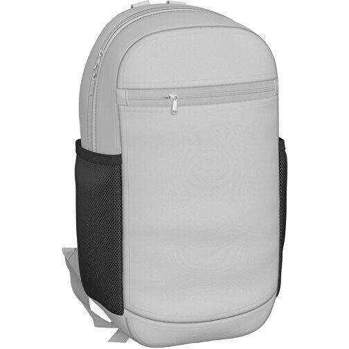 Rucksack Milan , hellgrau, Sublimation-fabric 300g, 15,00cm x 40,00cm x 30,00cm (Länge x Höhe x Breite), Bild 1