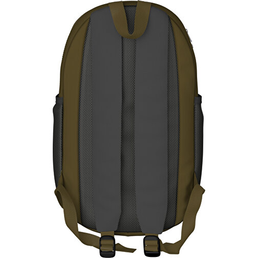 Rucksack Milan , schwarz / tannengrün, Sublimation-fabric 300g, 15,00cm x 40,00cm x 30,00cm (Länge x Höhe x Breite), Bild 2