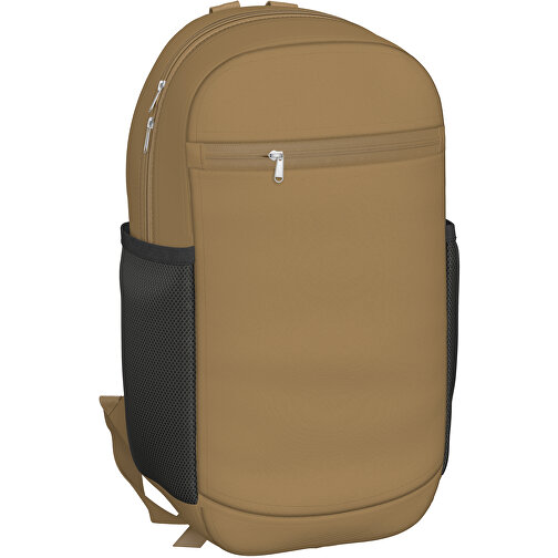 Rucksack Milan , hellgold, Sublimation-fabric 300g, 15,00cm x 40,00cm x 30,00cm (Länge x Höhe x Breite), Bild 1