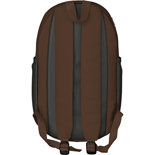 Rucksack Milan , espressobraun, Sublimation-fabric 300g, 15,00cm x 40,00cm x 30,00cm (Länge x Höhe x Breite), Bild 2