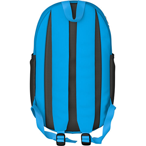 Rucksack Milan , hellblau, Sublimation-fabric 300g, 15,00cm x 40,00cm x 30,00cm (Länge x Höhe x Breite), Bild 2