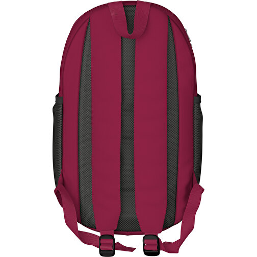 Rucksack Milan , bugunderrot, Sublimation-fabric 300g, 15,00cm x 40,00cm x 30,00cm (Länge x Höhe x Breite), Bild 2